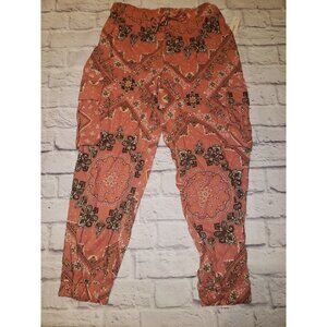 NWT Urban Rebel Women's Size Medium Elastic Waist Drawstring Pants Boho Chic